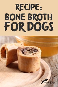 a wooden cutting board with some food on it and the words 10 creative ways to add more bone broth to your diet