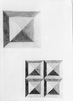 three different shapes are shown in this drawing