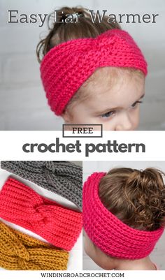 Crochet Ear Warmer Free Pattern, Twisted Ear Warmer, Ear Warmer Pattern, Crochet Ear Warmer Pattern, Crochet Headband Free, Easy Crochet Headbands, Crochet Headband Pattern Free, Crochet Headbands, Headband Crochet