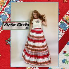 Newly listed! 😻 Gorgeous vintage peasant style skirt by Victor Costa.  Description to post tomorrow. ❤️ Vintage Cotton Maxi Skirt, Vintage Cotton Maxi Skirt With Lining, Vintage Cotton Tiered Maxi Skirt, Vintage Flowy Lined Maxi Skirt, Vintage Flowy Ruffled Maxi Skirt, Vintage Full Maxi Skirt With Gathered Details, Vintage Full Ruffled Skirt, Vintage Tiered Gathered Skirt, Vintage Gathered Tiered Skirt