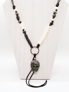 Excited to share the latest addition to my #etsy shop: Labradorite Tibetan Skull Pendant Necklace Nepalese Handcrafted Tribal Artisan Ethnic Repousse Silver Pendant https://etsy.me/2T7dj40 #skull #bohohippie #skullpendant #skullnecklace #leatherjewelry #skulljewelry #b Tibetan Skull, Skull Pendant Necklace, Skull Lover, Skull Jewelry, Skull Necklace, Skull Pendant