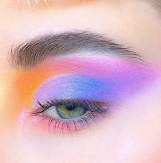 Pastel Eyeshadow, Drag Make-up, Creative Eye Makeup, Creative Makeup Looks, Clown Makeup, Makeup Goals, Pretty Makeup