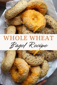 the bagel recipe is made with whole wheat