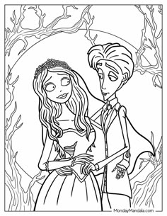 20 Corpse Bride Coloring Pages (Free PDF Printables) Beetlejuice Coloring Pages, Ivan Cruz