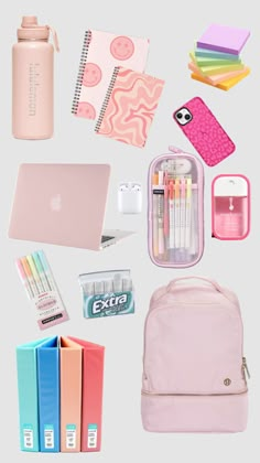 Preppy Widgets, Backpack List, Middle School Lockers, Middle School Backpack, Bag Must Haves