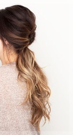 Ombré + twisted + low pony A Ponytail, Good Hair Day, Great Hair