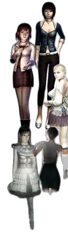 Horror Video Game Characters, Persona Outfit Ideas, Horror Movie Characters Female, Indie Horror Game Outfits, Horror Female Protagonist Fashion, Video Game Protagonist Outfits, Fatal Frame Outfits Ideas, Female Protagonist Outfits, Waif Outfit