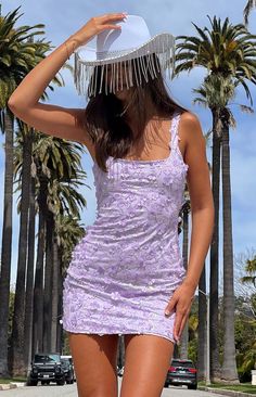 Pixie Purple Mini Dress – Beginning Boutique US Purple Hoco Dresses, Winter Dance Dresses, Purple Mini Dress, Winter Dance, Sparkly Mini Dress, Lavender Haze, Prom Midi Dress, 60's Dress, Summer Playsuit