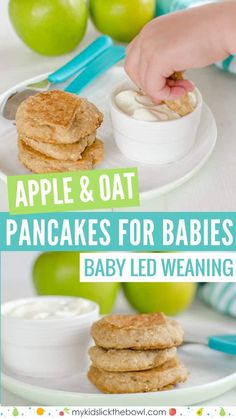 apple and oat pancakes for babies baby led weaning