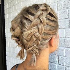 Braided Hairstyles Short, Hair Without Heat, Short Dark Hair, Short Haircut Styles, No Heat Hairstyles, Plaits Hairstyles, Cute Braided Hairstyles, Hairstyles Short Hair