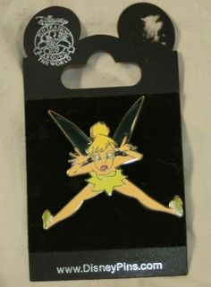 a pin with a cartoon character on it