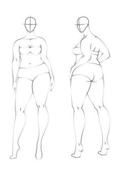 a woman's body is shown in three different positions