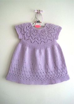 Knitting Baby Girl, Dress Knitting Pattern, Dress Knitting, Knit Dress Pattern, Knit Baby Dress, Girls Lace Dress, Baby Scarf, Dress Knit, Christmas Knitting Patterns