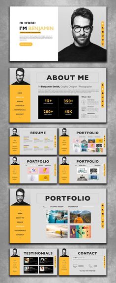 Interactive PDF Resume Template for Adobe InDesign Personal Portfolio Website Design, Portfolio Design Layouts, Cv Website, Design Portfolio Layout, Webdesign Portfolio, Graphic Design Portfolio Book, Desain Ux, Graphic Design Portfolio Examples, Interactive Pdf