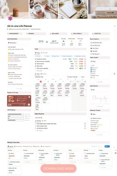 Unleash your potential with our All-in-one Aesthetic Notion Life Planner. Beautifully designed with an interactive layout, it's perfect for managing every aspect of your life - from goals, habits to self-care routines. Say goodbye to chaos and hello to organized living. Make the most of every day - Download template today! Goals Habits, Notion Life Planner, Organized Living