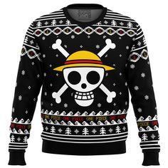 The name may suggest that will be a gift you’d rather spend this season away from your loved ones, but you can’t deny that the Christmas Sweater is the ideal Christmas. It’s the perfect gifts. It’s no surprise that you wants to keep it all to himself! One thing you are willing to share though [...] Sports Costume Ideas, Pirates Logo, Straw Hat Pirates, Sports Costume, Anime Christmas, Fan Anime, Christmas Sweater Men, Ugly Sweater Party, Sweater For Men