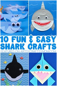 the top ten fun and easy shark crafts for kids