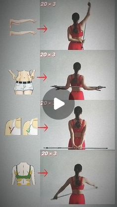 the instructions for how to wear bras are shown in four different pictures, including an image of a woman's torso