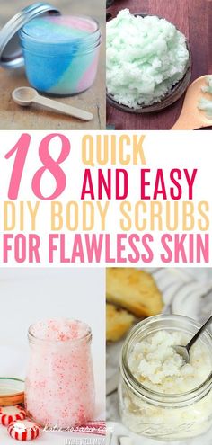 18 Quick and Easy DIY Body Scrubs for Flawless Skin | Looking for some homemade body scrubs? It turns out making your own DIY beauty products like body scrubs are super simple and smell fantastic! These homemade DIY body scrubs are really beneficial for t Diy Body Scrubs, Easy Diy Body Scrub, Homemade Body Scrubs, Coffee Facial, Scrub Corpo, Diy Body Scrub, Homemade Lotion, Home Remedies For Hair