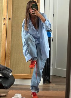 Look Grunge, Looks Jeans, Outfit Trends, A Mirror, 가을 패션