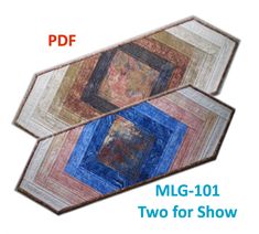 two quilts with different designs on them and the words mmg - 1011