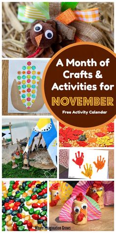 the month of crafts and activities for november