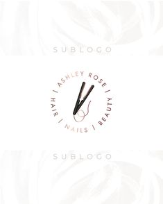 a pair of scissors sitting on top of a white table next to the words sublgo