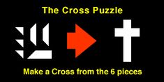 the cross puzzle make a cross from the 6 pieces