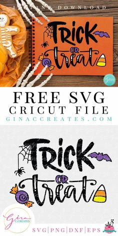 the trick or treat svt bundle is shown in three different font styles