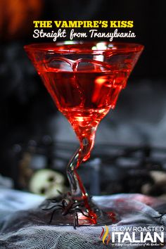 the vampire's kiss martini straight from trasparia