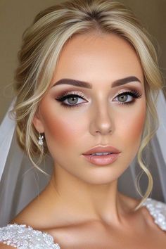 Timeless Bridal Glow, bridal makeup, wedding makeup, bridal makeup look Glam Bride Makeup, Fall Wedding Makeup, Gorgeous Wedding Makeup, Wedding Makeup Tutorial, Glam Bride, Bridal Eye Makeup, Make Up Inspiration