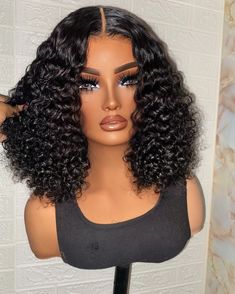 JUJU 5x5 HD JET BLACK S ✨ 5x5 HD lace GLUE-LESS unit Available for purchase Hair: Raw Indian deep curly 🤎 TEXT TO ORDER: 484-475-6470 or click the link in bio for EXPRESS SHIPPING -Hair: raw Indian luxe wave with 5x5 HD closure -Size: 21”-23” circumference -Elastic Adjustable Band for glue-less wear ALL Custom signature units include: ✅Custom machine made ✅Tailored to fit clients head measurements ✅Premium Bundles & HD lace included ✅Glue-less/easy install Skip the salon chair and... Luxury Wigs, Bob Lazar, Lace Glue, Curly Lace Frontal, Human Lace Wigs, Custom Signature, Glueless Wigs, Best Wigs