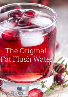 Fat Flush Water, Unsweetened Cranberry Juice, Lemon Diet, Fat Flush, Diet Vegetarian