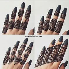 henna tattoo designs for hands and fingers are very easy to do, but they can be