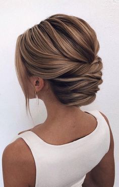 Chignon Simple, Updo Bridesmaid, Elegant Bun, Bridesmaid Hair Updo