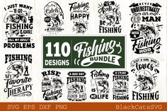 10 fishing svg designs bundle