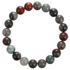 "Check out our Coupon Codes Below! Material: Natural African Bloodstone (Not Treated or Dyed) Shape: Smooth Polished Round Bracelet Color: Dark Red, Dark Green, Gray Size: 8mm - Approx 25 Beads Per 7.5\" Bracelet 10mm - Approx 20 Beads Per 7.5\" Bracelet Note: -Gemstone bead sizes are approximate and may have a +/- 0.5mm difference. -Gemstone bead drill hole sizes are approximate and may have a +/- 0.2mm difference. Use our Coupon Codes for Big Savings! 10% off when you spend $50LRC10 15% off wh African Bloodstone, Round Bracelet, Red Creek Jasper, Jasper Bracelet, Jewelry Making Project, Power Crystals, Healing Power, Red Jasper, Gemstone Bracelets