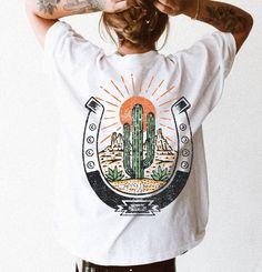 Arizona Desert Tee  Desert Sun Tee  Boho Shirt  Western  Vintage Inspired Tee  Unisex Tee  Comfort Colors T shirt  Oversized Tee  Cowgirl Easy 30 day return policy Oversized Graphic Tee With White Print, Oversized White Print Graphic Tee, Oversized Graphic Tee With Custom Print, Oversized T Shirt Dress, Desert Sun, Western Vintage, Arizona Desert, Boho Shirt, T Shirt Oversize