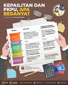 a poster with the words kepailin dan pekpu, apa bedanyya?