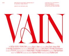 the poster for van is shown in red