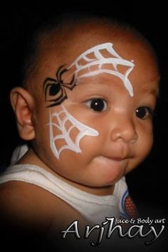 Spider Face Paint, Easy Face Painting Designs, Cool Face Paint, Animal Face Paintings, Spider Face