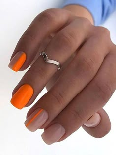 Uñas Color Coral, Short Gel Nails, Square Nail Designs, Short Square Nails, Nail Tattoo, Summer Acrylic Nails, Short Nail Designs, Color Coral