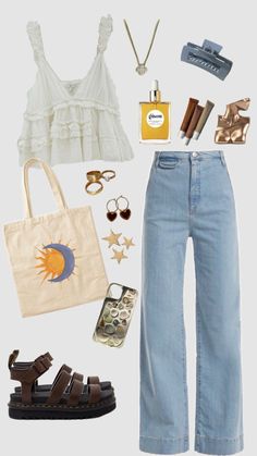 🌞🐚🐻 Cute Spring Night Outfits, Cute Nanny Outfits, Summer Farmers Market Outfit, Outfits For Brazil, One Piece Outfit Ideas, Boho Outfits Aesthetic, Water Park Outfit, Waterpark Outfit, Outfit Ideas Boho