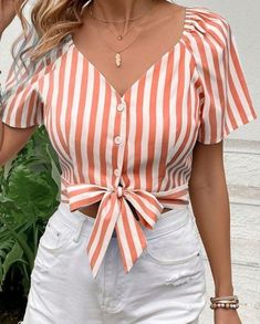 Fashion Tops Blouse, Blouse Design Models, Design Model, Girl Top, Fashion Tops, Casual Fits, Blouse Designs, Top Blouse