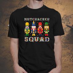 Buy Christmas Nutcracker Squad Shirt Xmas Family Matching Pajama Shirt at Fantasywears. Hight quality products with perfect design is available in a spectrum of colors and sizes, and many different types of shirts! Unisex T-Shirt – 100% Cotton (fiber content may vary for different colors) – Medium fabric (5.3 oz/yd² (180 g/m²)) – Classic fit – Tear away the label – Runs true to size Women T-Shirt – 100% combed ringspun cotton (fiber content may vary for different colors) – Light fabric (4.3 oz/yd² (146 g/m²)) – Slim fit with a longer body length – Tear away the label – [...] Nutcracker Family Pajamas, Christmas Pajamas T-shirt, Nutcracker Christmas Shirt, Funny Nutcracker Shirts, Family Matching Long Sleeve Christmas T-shirt, Squad Shirt, Matching Pajamas, Pajama Shirt, Nutcracker Christmas