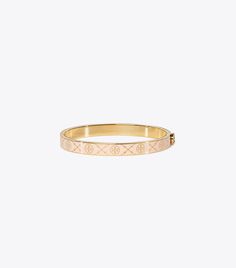 T Monogram Hinge Bracelet: Women's Designer Bracelets | Tory Burch Hinge Bracelet, T Monogram, Designer Bracelets, Hinged Bracelet, Formal Outfit, Designer Jewelry, Bracelet Designs, Chain Bracelet, Hinges