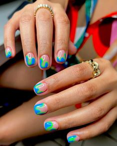 Europe Summer Nails, Youtube Style, Newyear Gift, Inspiration Story, Summer Nail Ideas, Mens Nails, Pandora Ring, Colorful Nail