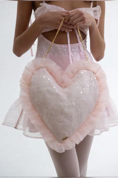 Pillow Purse, Selkie Dress, Silk Dressing Gown, Heart On Your Sleeve, Corset Skirt, Sequin Pillow, Bag Hanger, Puff Dress, Heart Pillow