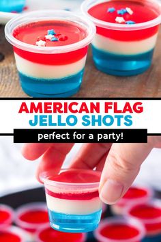 american flag jello shots are perfect for a patriotic party