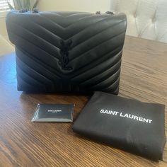 Purchased Last Year, Used A Handful Of Times. There Is A Dry Spot At The Bottom Of The Bag. Comes With Dust Bag And Card. Bags Ysl, Saint Laurent Bags, Yves Saint Laurent Bags, Yves Saint Laurent, Black Color, Saint Laurent, Dust Bag, Bag Lady, Shoulder Bag